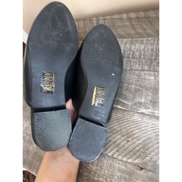 Yoki Willas Rose Embroidered Mules Black Shoes Slip On Size 9 - Picture 4 of 4